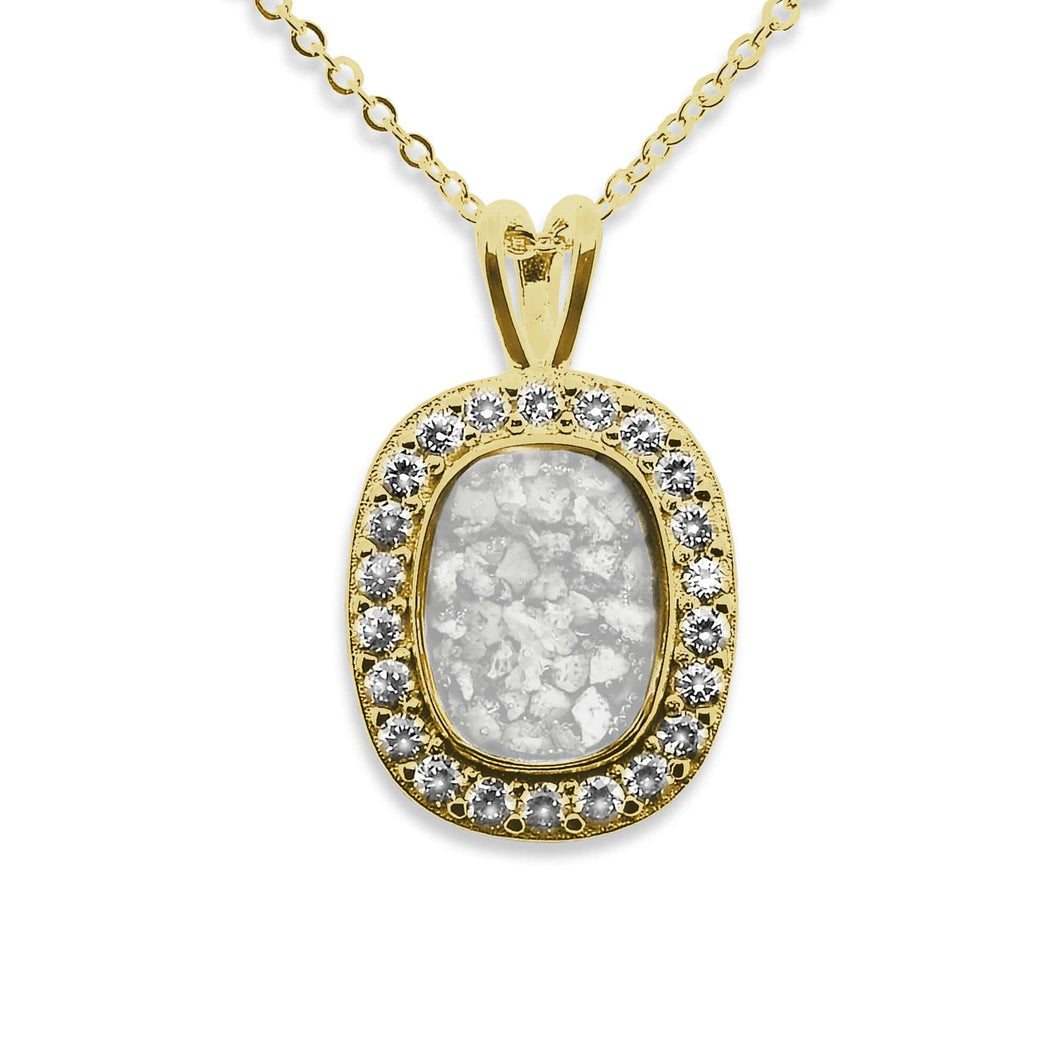 EverWith Ladies Treasure Memorial Ashes Pendant with Fine Crystals