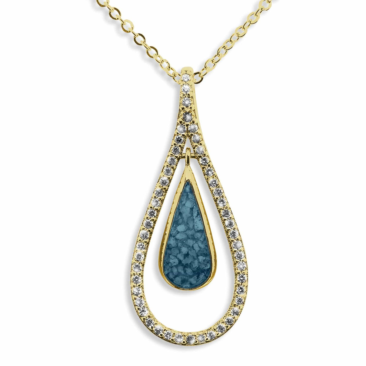 Load image into Gallery viewer, EverWith Ladies Teardrop Memorial Ashes Pendant