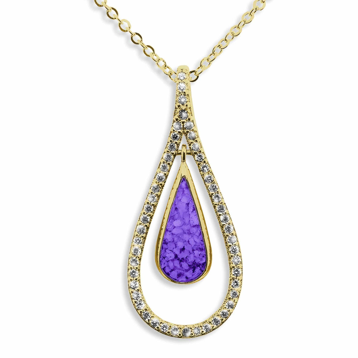 Load image into Gallery viewer, EverWith Ladies Teardrop Memorial Ashes Pendant