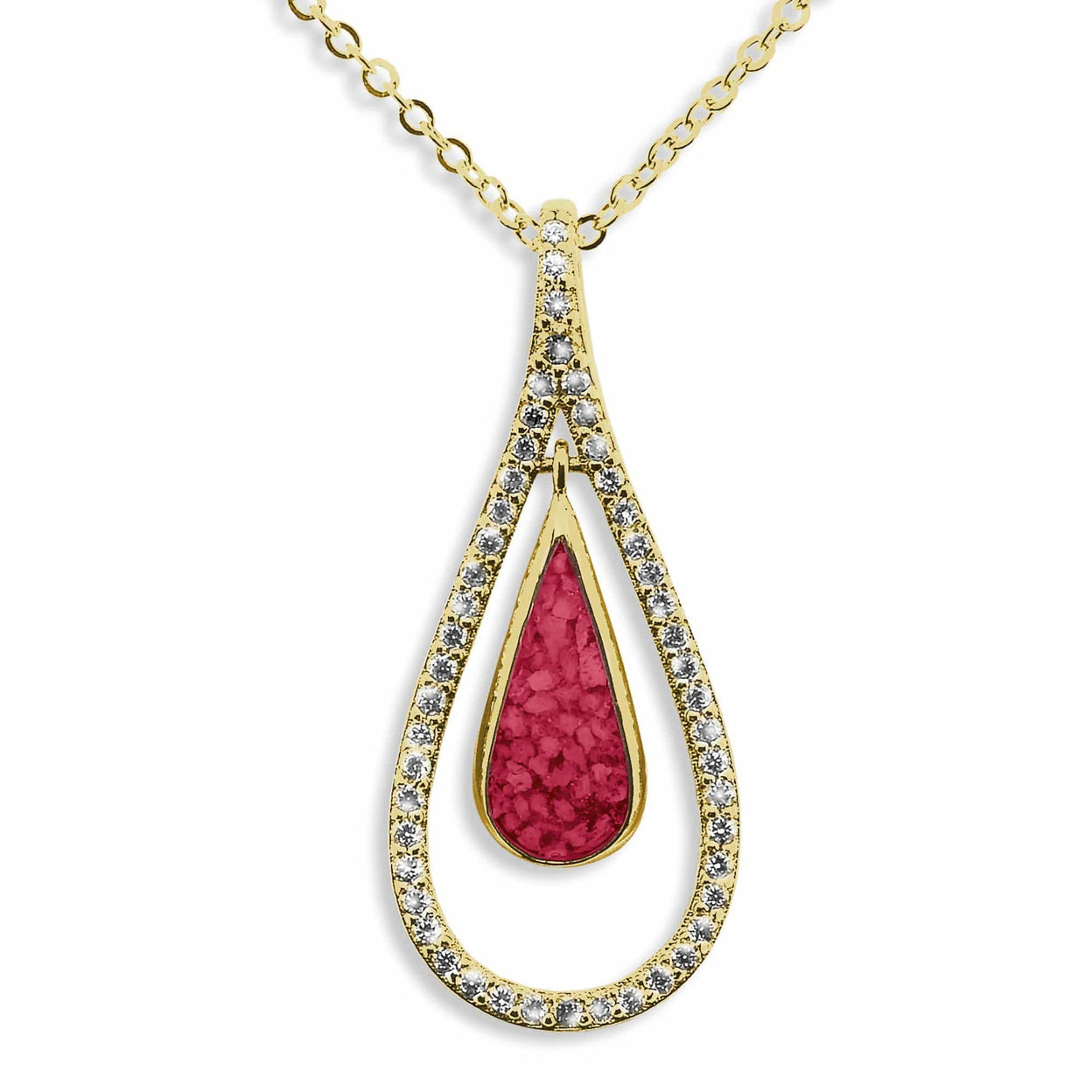 Load image into Gallery viewer, EverWith Ladies Teardrop Memorial Ashes Pendant