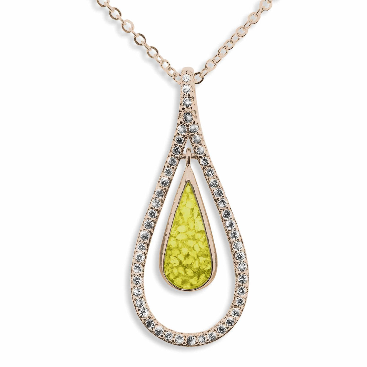 Load image into Gallery viewer, EverWith Ladies Teardrop Memorial Ashes Pendant