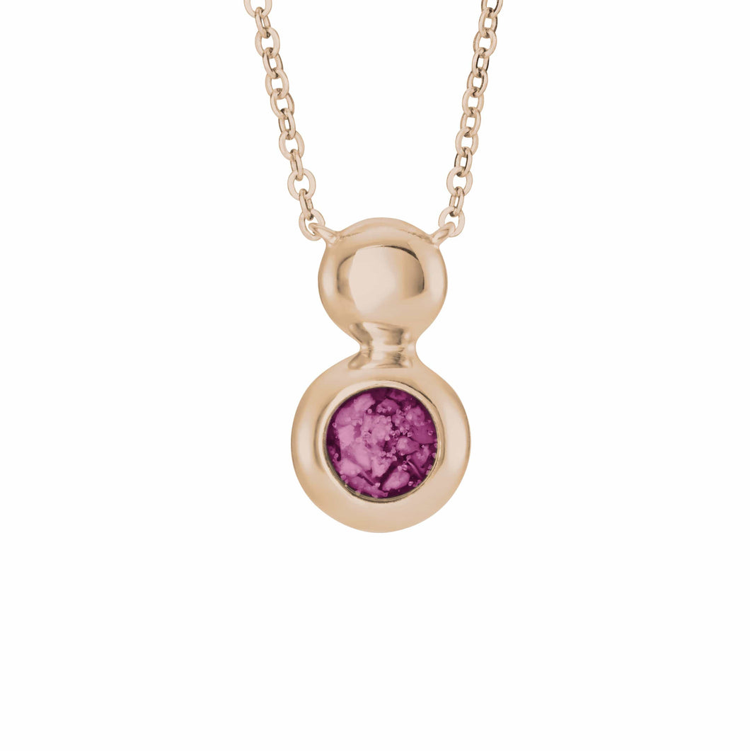 EverWith Ladies Rondure Drop Memorial Ashes Necklace