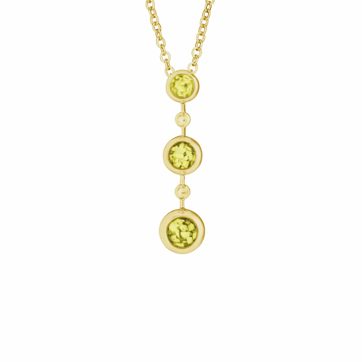 Load image into Gallery viewer, EverWith Ladies Rondure Triple Drop Memorial Ashes Necklace