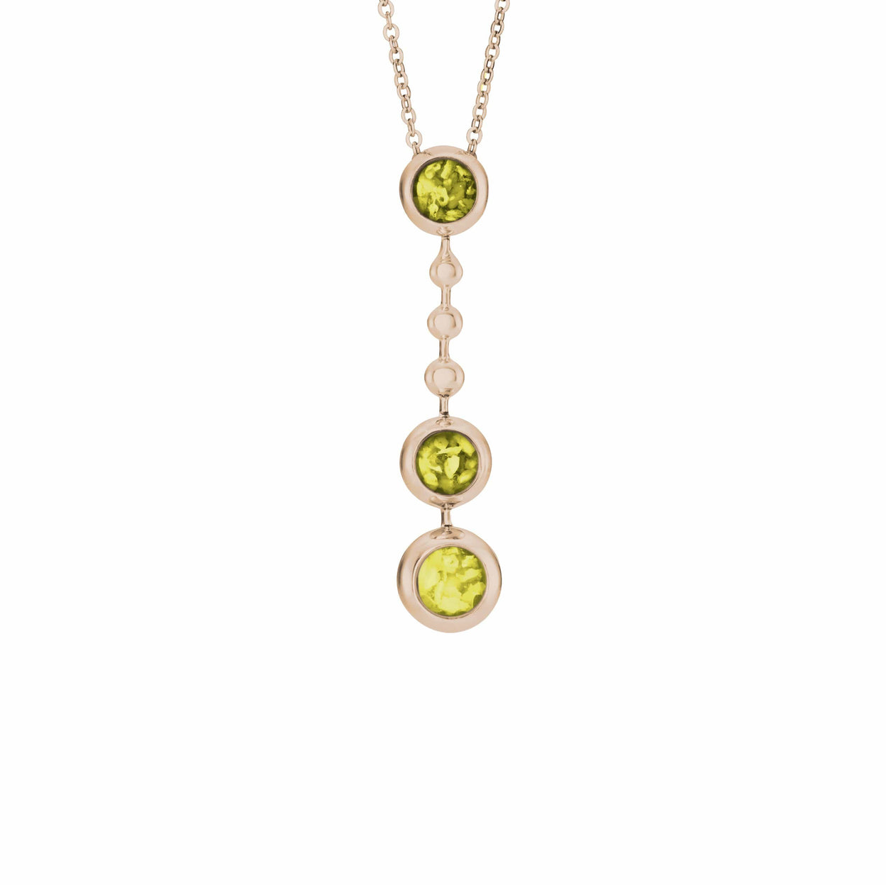 Load image into Gallery viewer, EverWith Ladies Rondure Triple Ball Drop Memorial Ashes Necklace