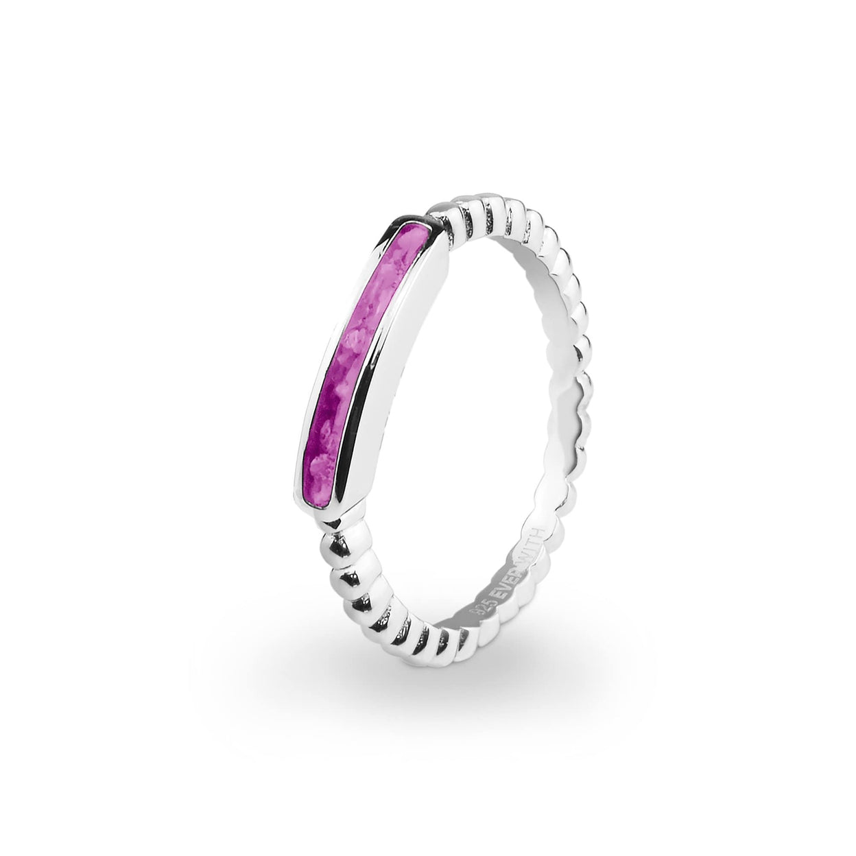 Load image into Gallery viewer, EverWith Ladies Channel Bubble Band Memorial Ashes Ring