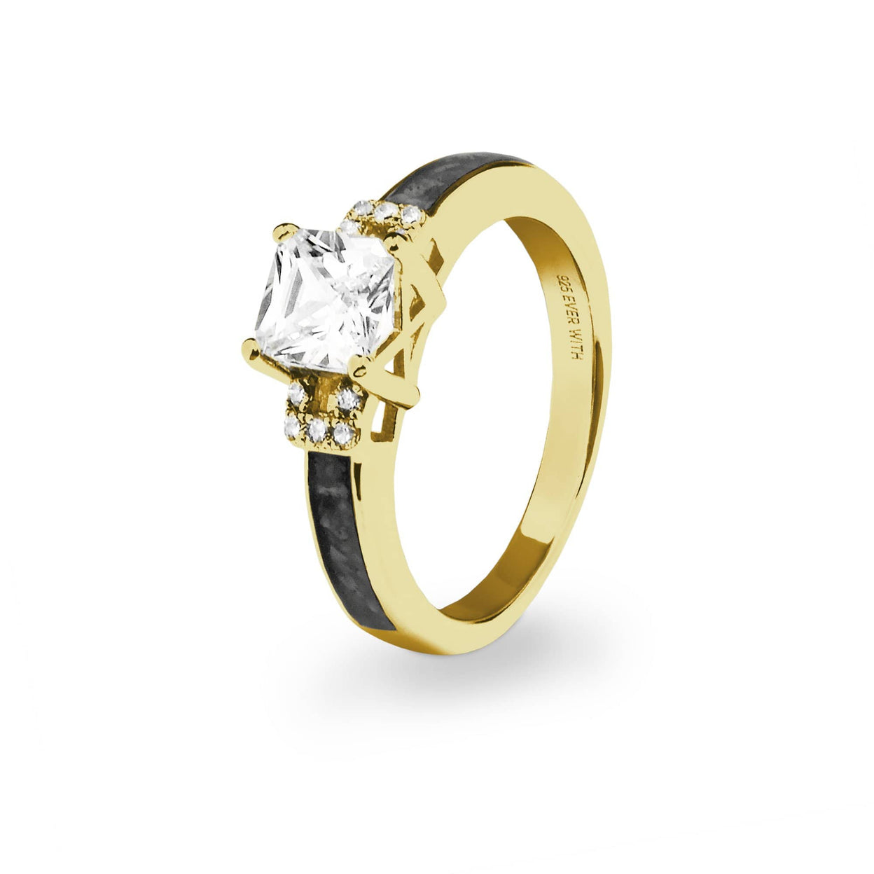 Load image into Gallery viewer, EverWith Ladies Honour Memorial Ashes Ring with Fine Crystals