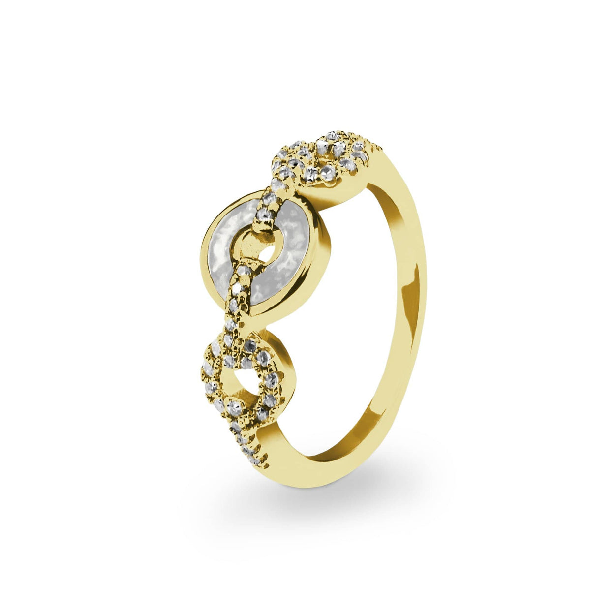 Load image into Gallery viewer, EverWith Ladies Tranquility Memorial Ashes Ring with Fine Crystals