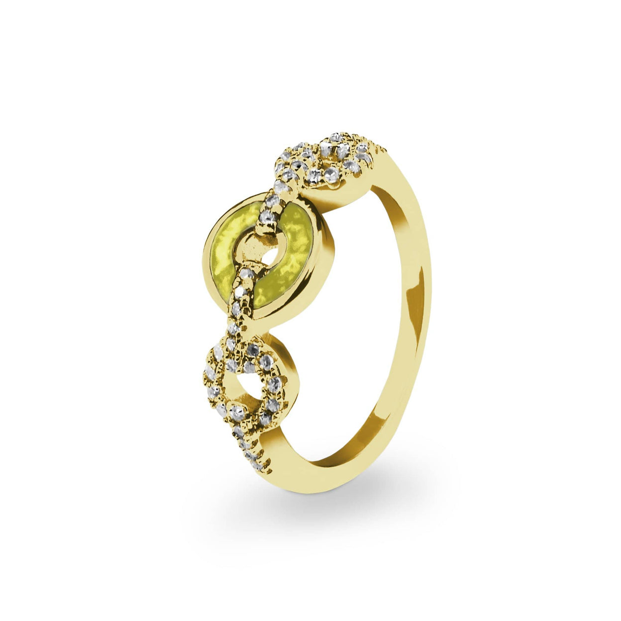 Load image into Gallery viewer, EverWith Ladies Tranquility Memorial Ashes Ring with Fine Crystals