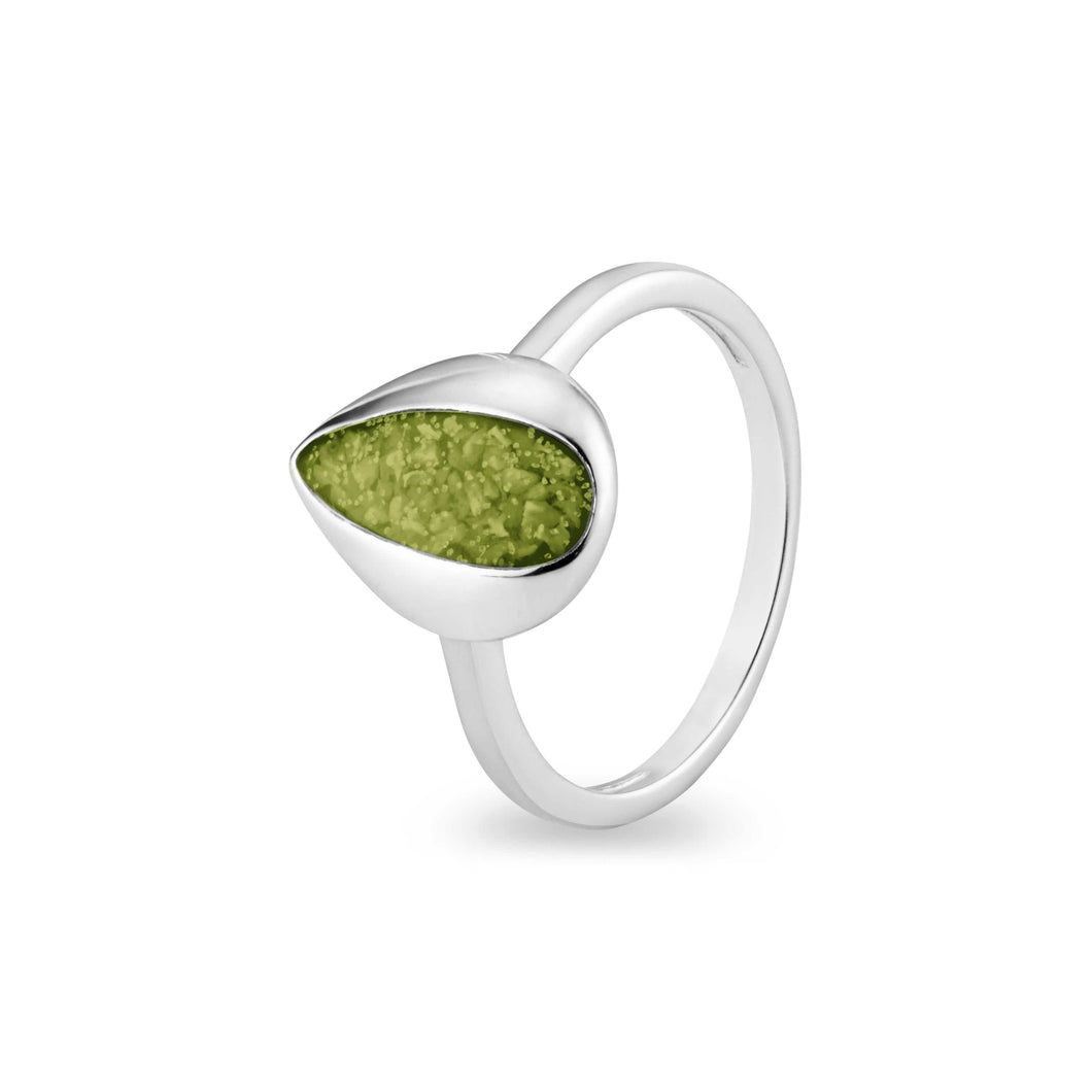 EverWith Ladies Rondure Teardrop Memorial Ashes Ring