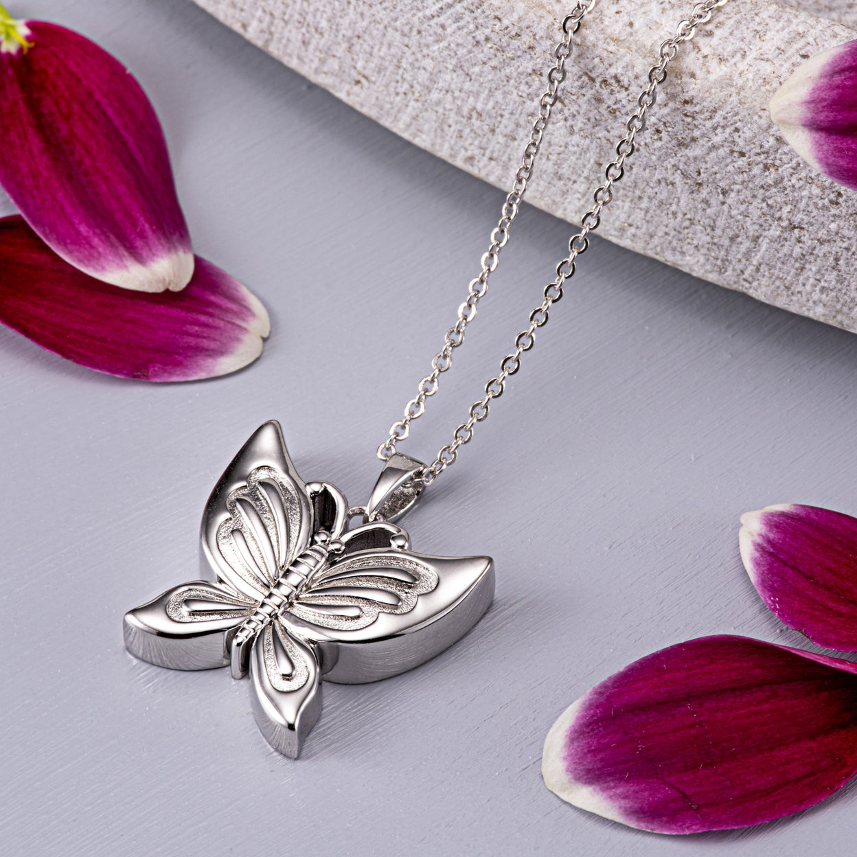 Load image into Gallery viewer, EverWith Self-fill Butterfly Memorial Ashes Pendant