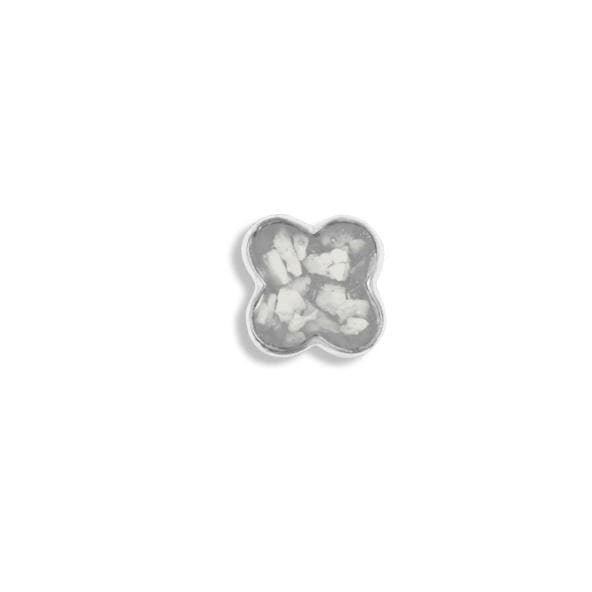 Load image into Gallery viewer, EverWith Small Clover Memorial Ashes Element for Glass Locket