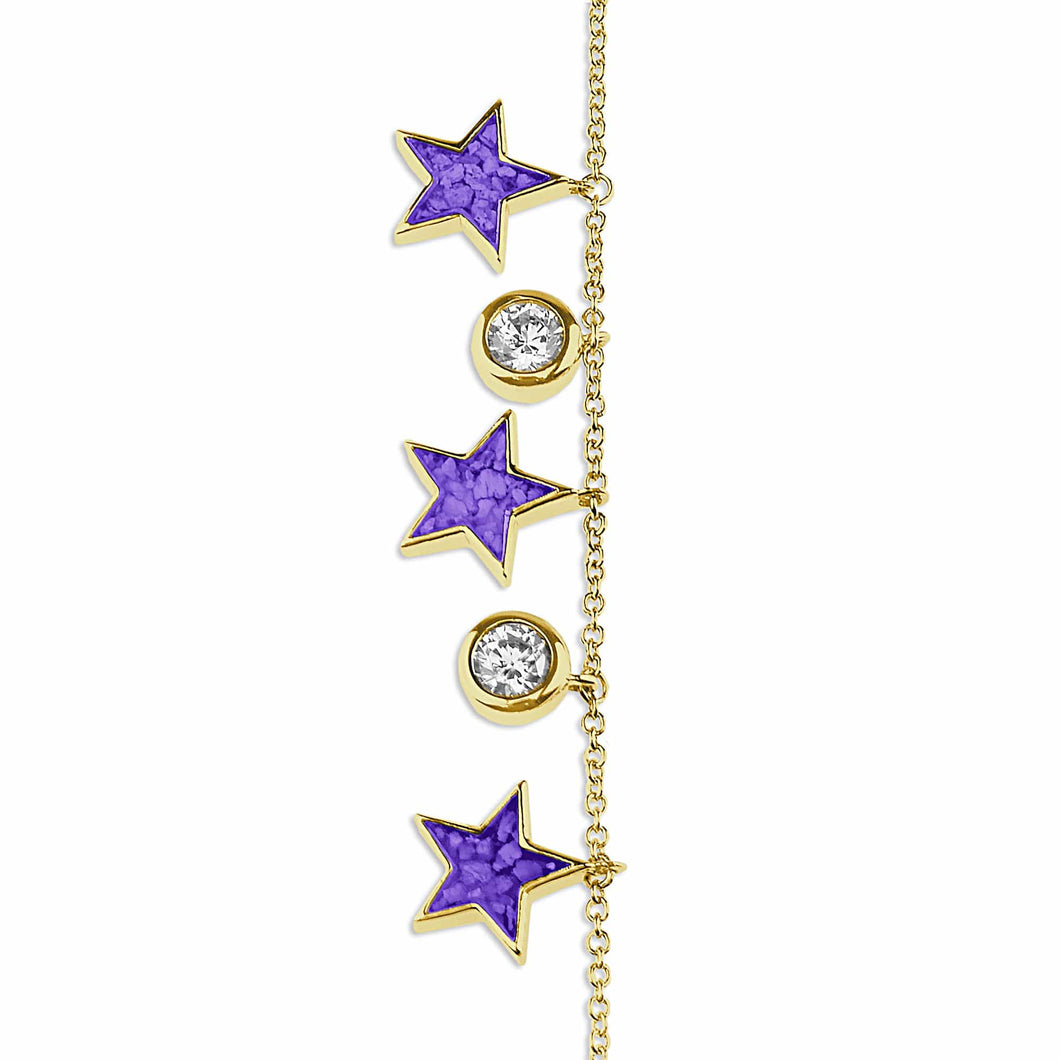 EverWith Ladies Galaxy Memorial Ashes Bracelet with Fine Crystals