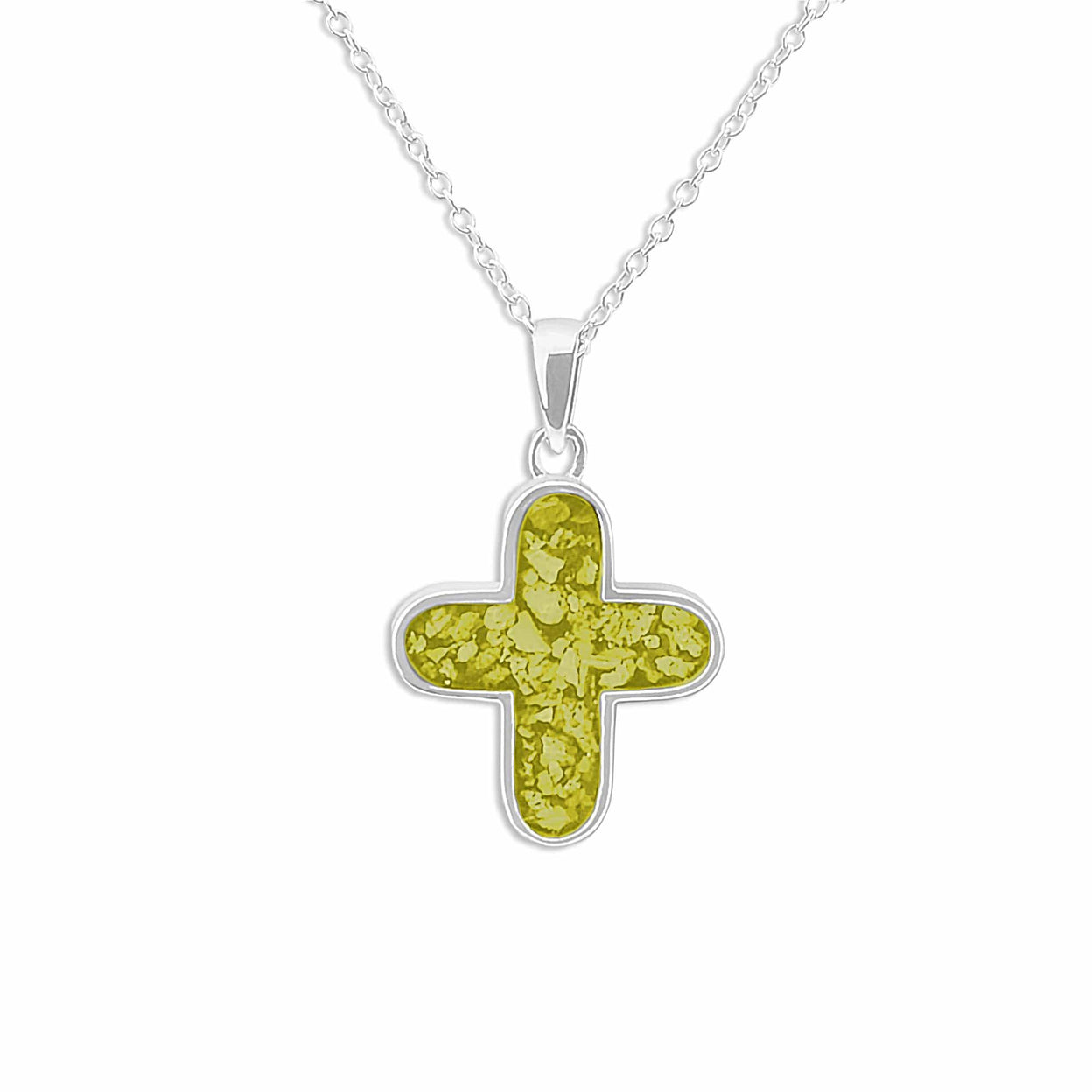 Load image into Gallery viewer, EverWith Unisex  Rounded Cross Memorial Ashes Pendant