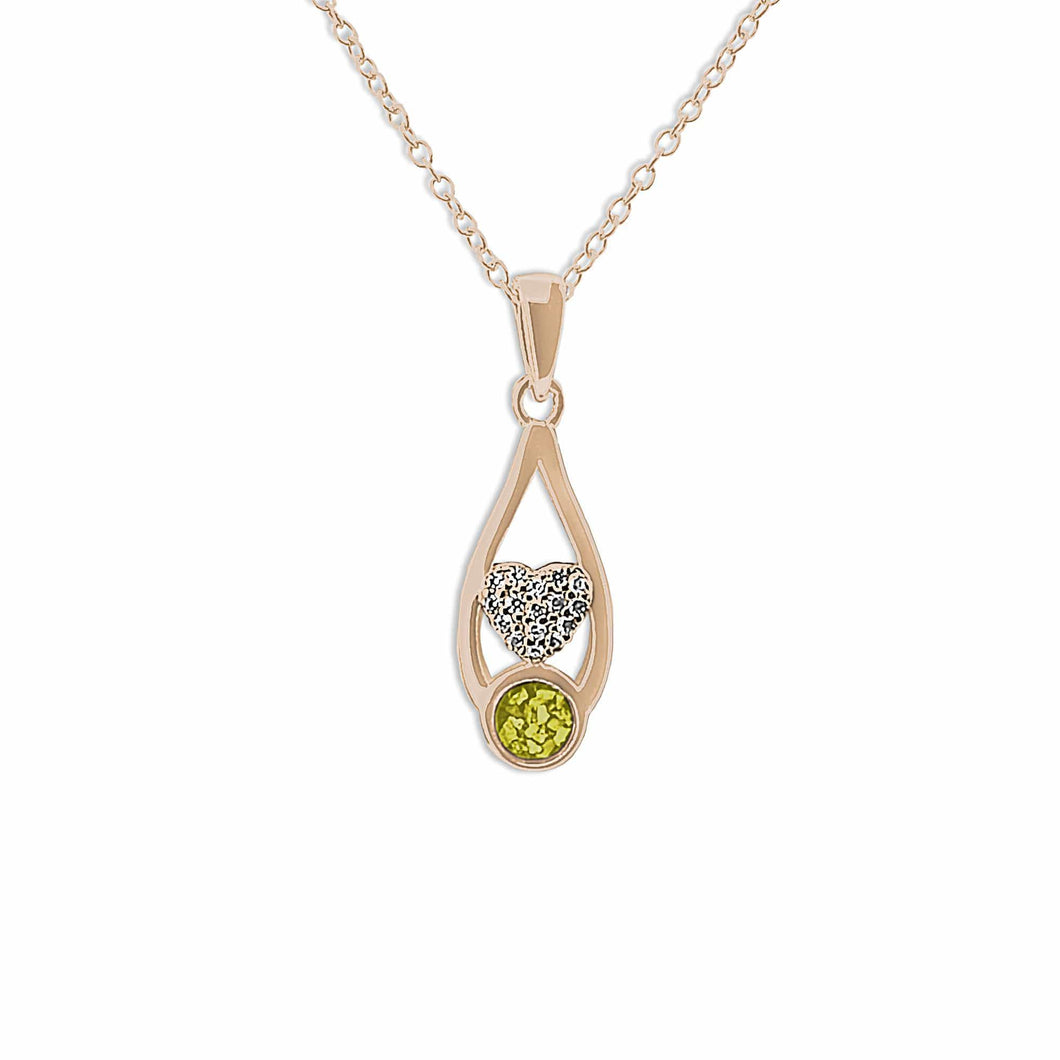 EverWith Ladies Protect Memorial Ashes Pendant with Fine Crystals