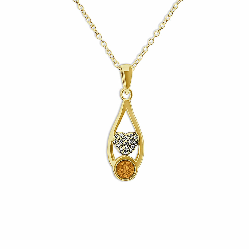 EverWith Ladies Protect Memorial Ashes Pendant with Fine Crystals