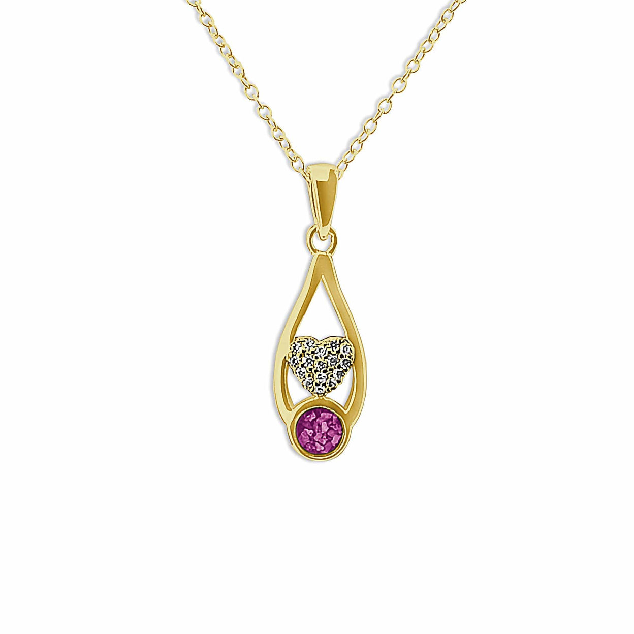 Load image into Gallery viewer, EverWith Ladies Protect Memorial Ashes Pendant with Fine Crystals