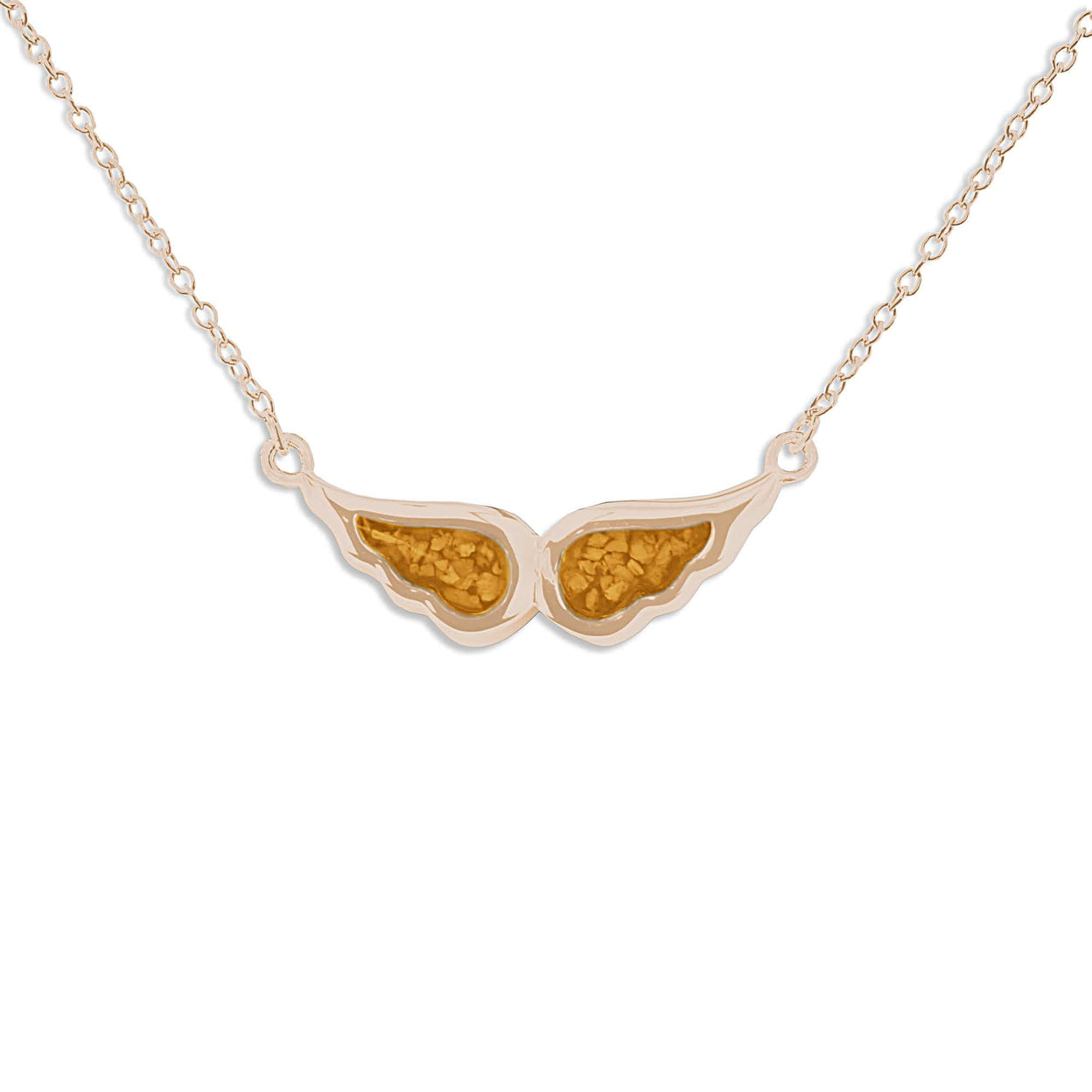 Load image into Gallery viewer, EverWith Ladies Angel Wings Memorial Ashes Necklace