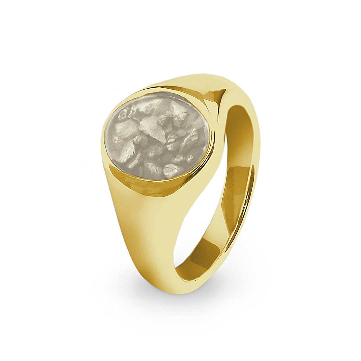 Load image into Gallery viewer, EverWith Unisex Shield Memorial Ashes Ring