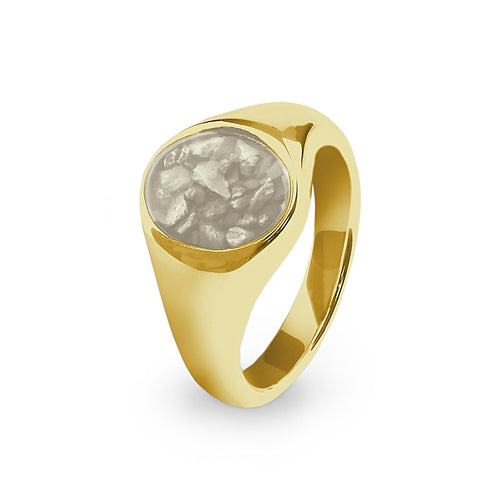 EverWith Unisex Shield Memorial Ashes Ring