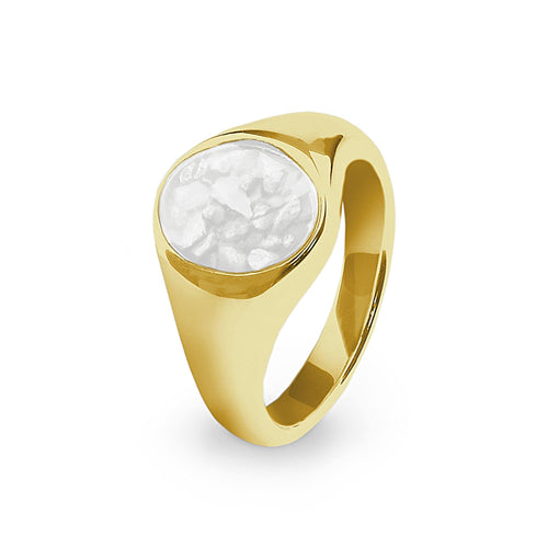 EverWith Unisex Shield Memorial Ashes Ring