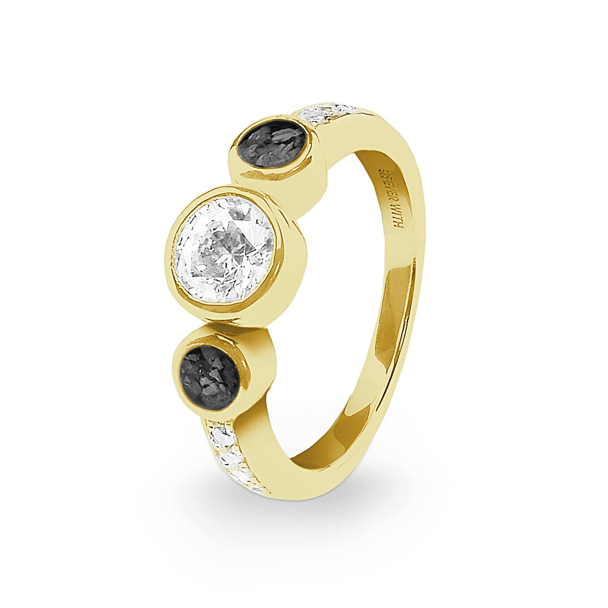 Load image into Gallery viewer, EverWith Ladies Jewel Memorial Ashes Ring with Fine Crystal