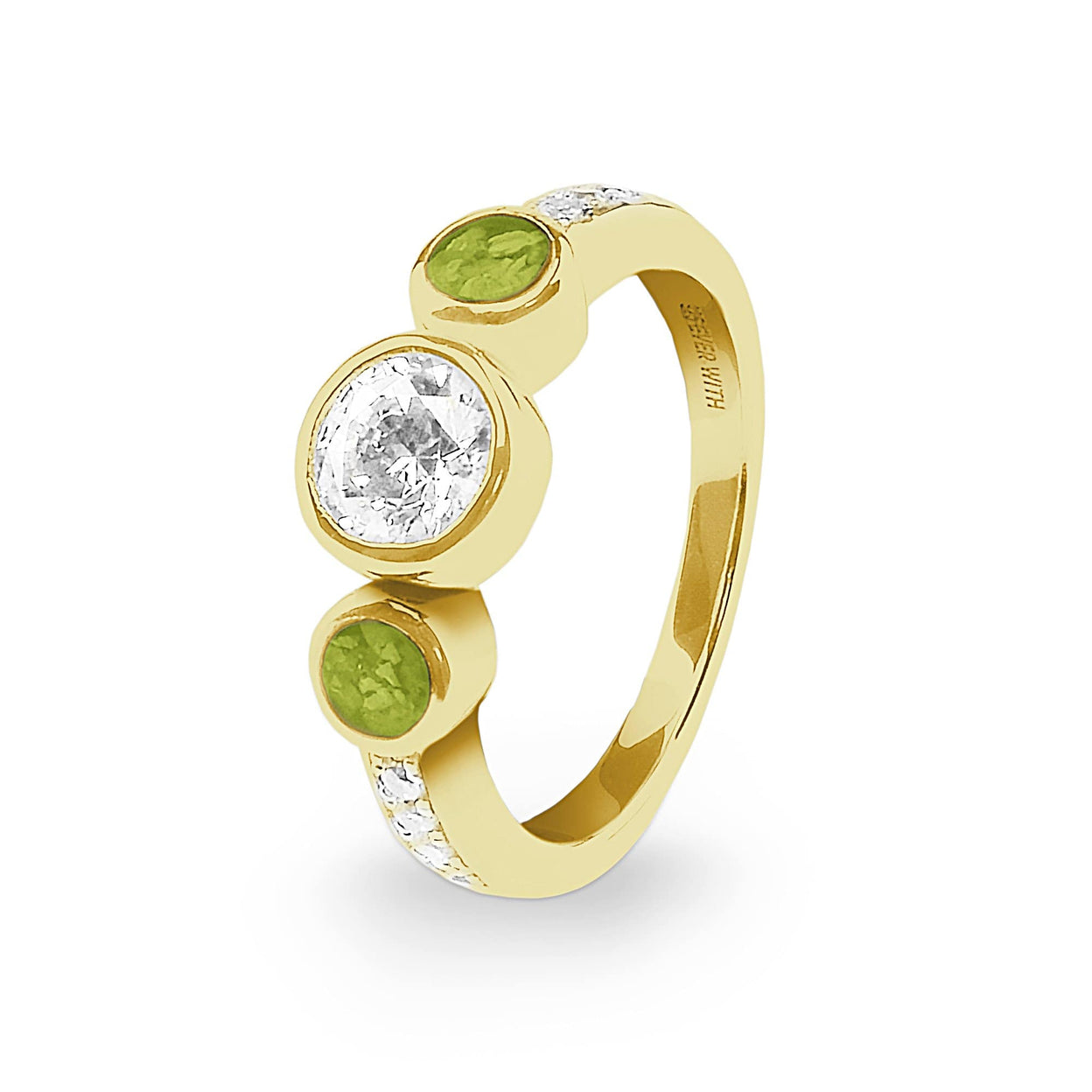 Load image into Gallery viewer, EverWith Ladies Jewel Memorial Ashes Ring with Fine Crystal