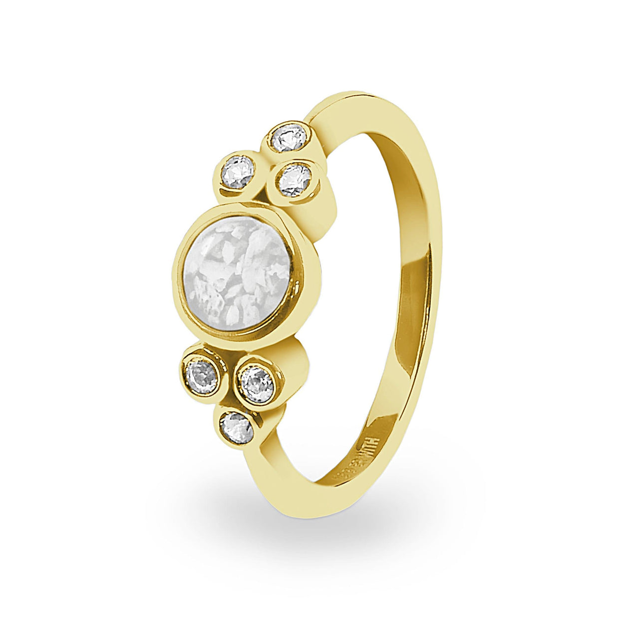 Load image into Gallery viewer, EverWith Ladies Praise Memorial Ashes Ring with Fine Crystals