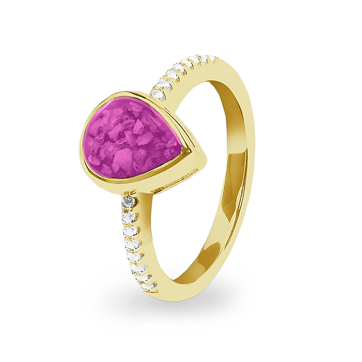 Load image into Gallery viewer, EverWith Ladies Teardrop Memorial Ashes Ring