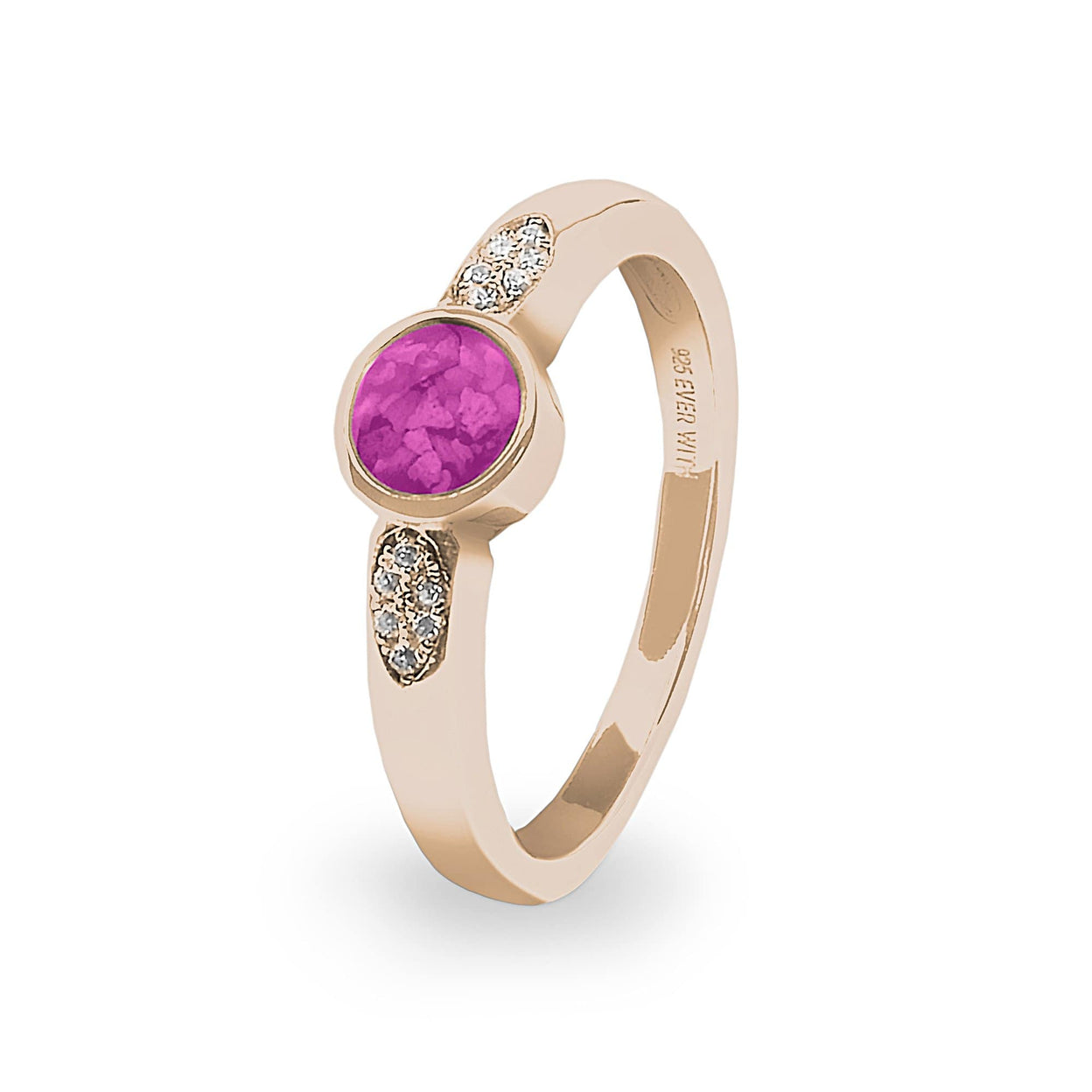 Load image into Gallery viewer, EverWith Ladies Special Memorial Ashes Ring with Fine Crystals