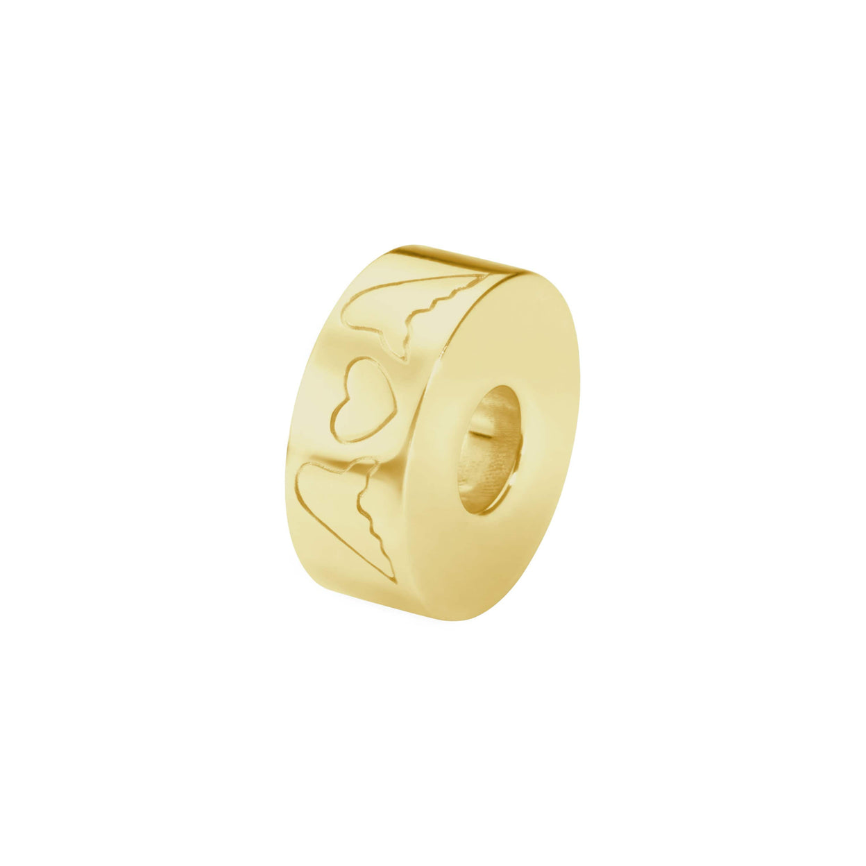 Load image into Gallery viewer, EverWith  Self-fill Round Winged Hearts Memorial Ashes Charm Bead