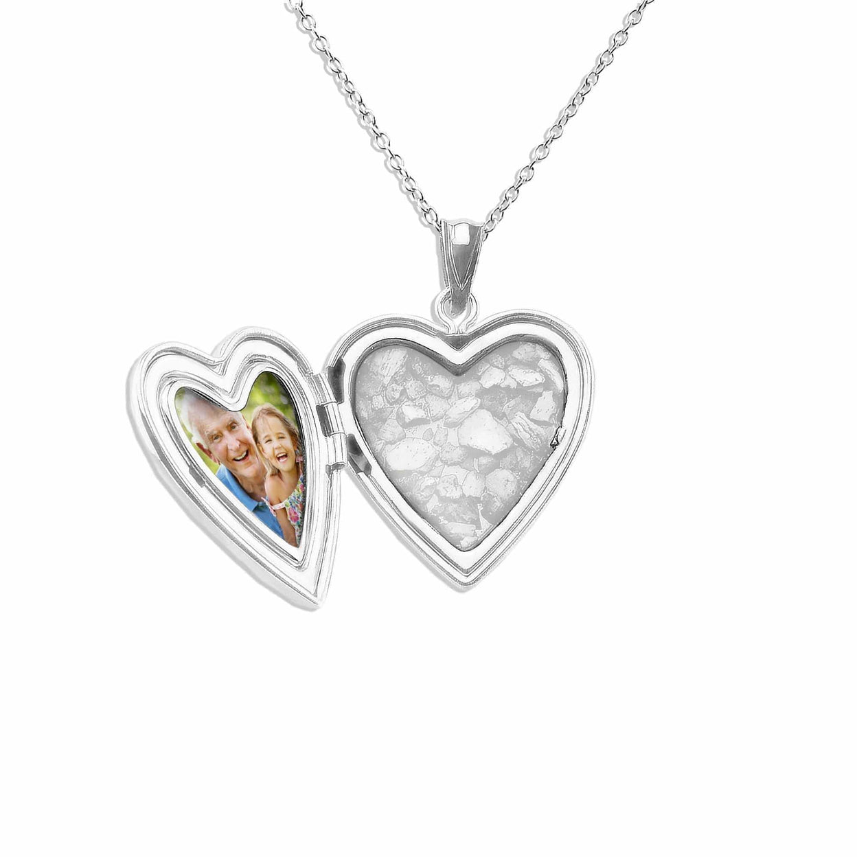 Load image into Gallery viewer, EverWith Small Heart Shaped Sterling Silver Memorial Ashes Locket